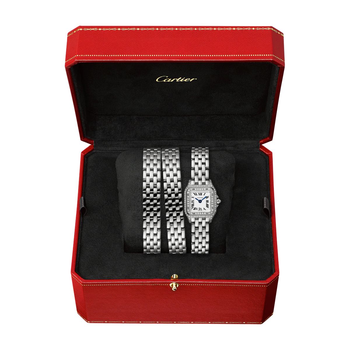 Cartier Panthère de Cartier Mini Triple Loop White Gold Diamonds