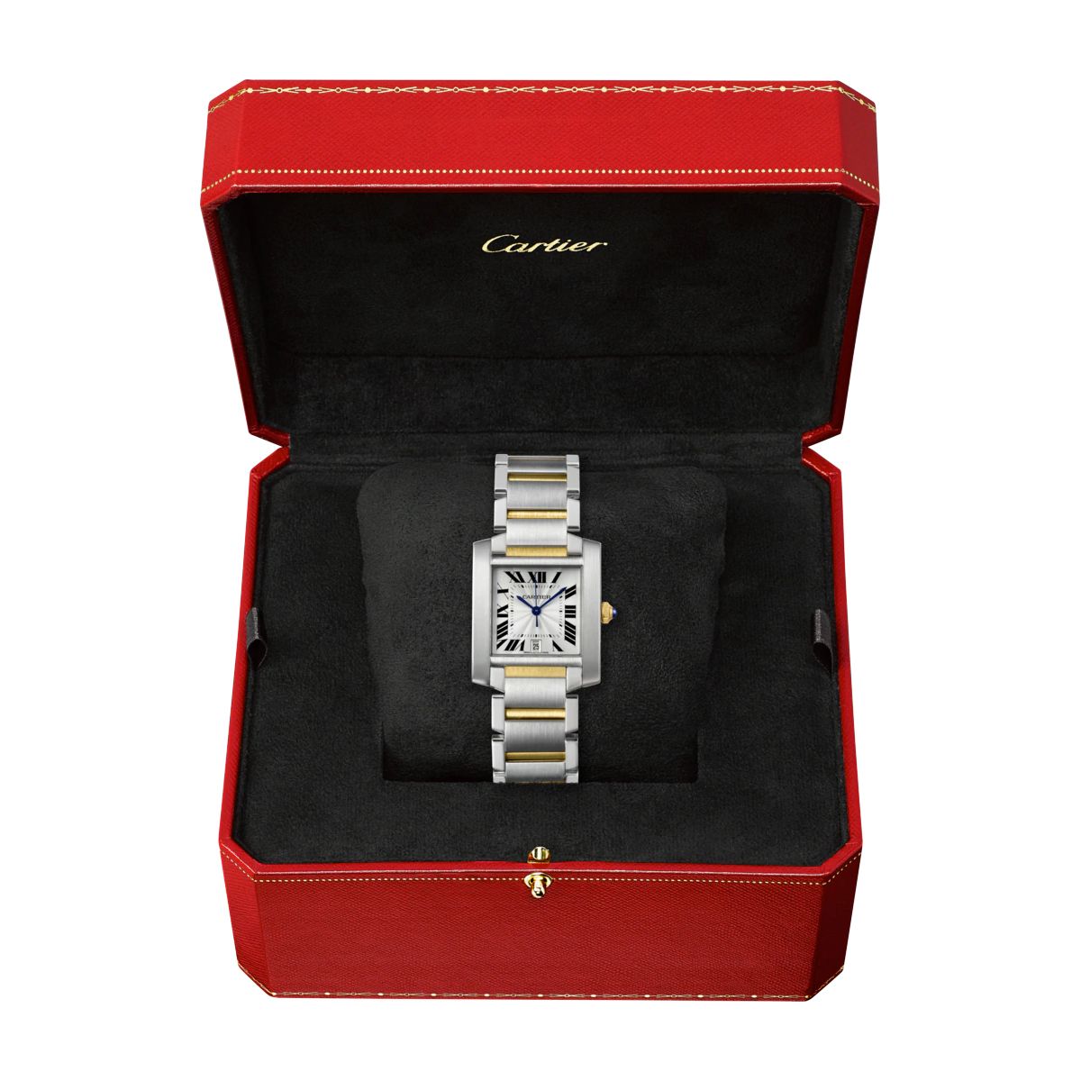Cartier Tank Francaise Large Model Yellow Gold Steel