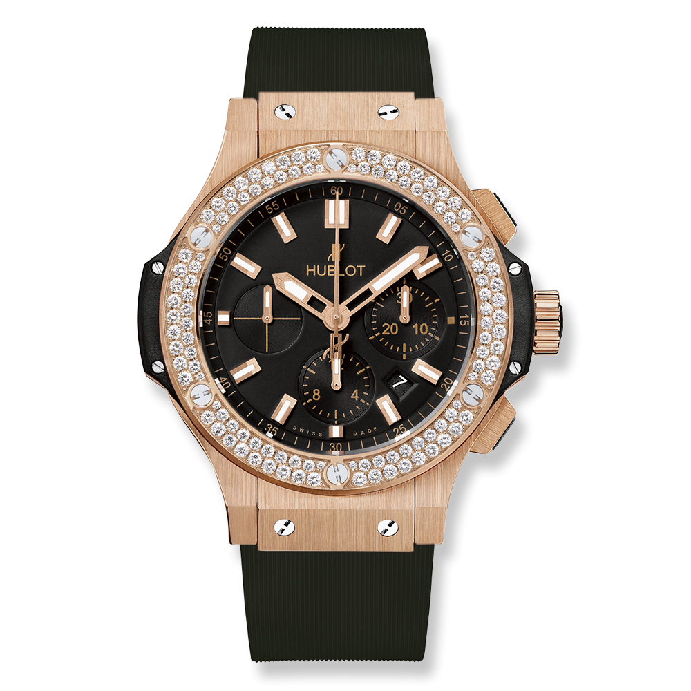 Hublot Big Bang Chronograph Gold Diamonds 44mm
