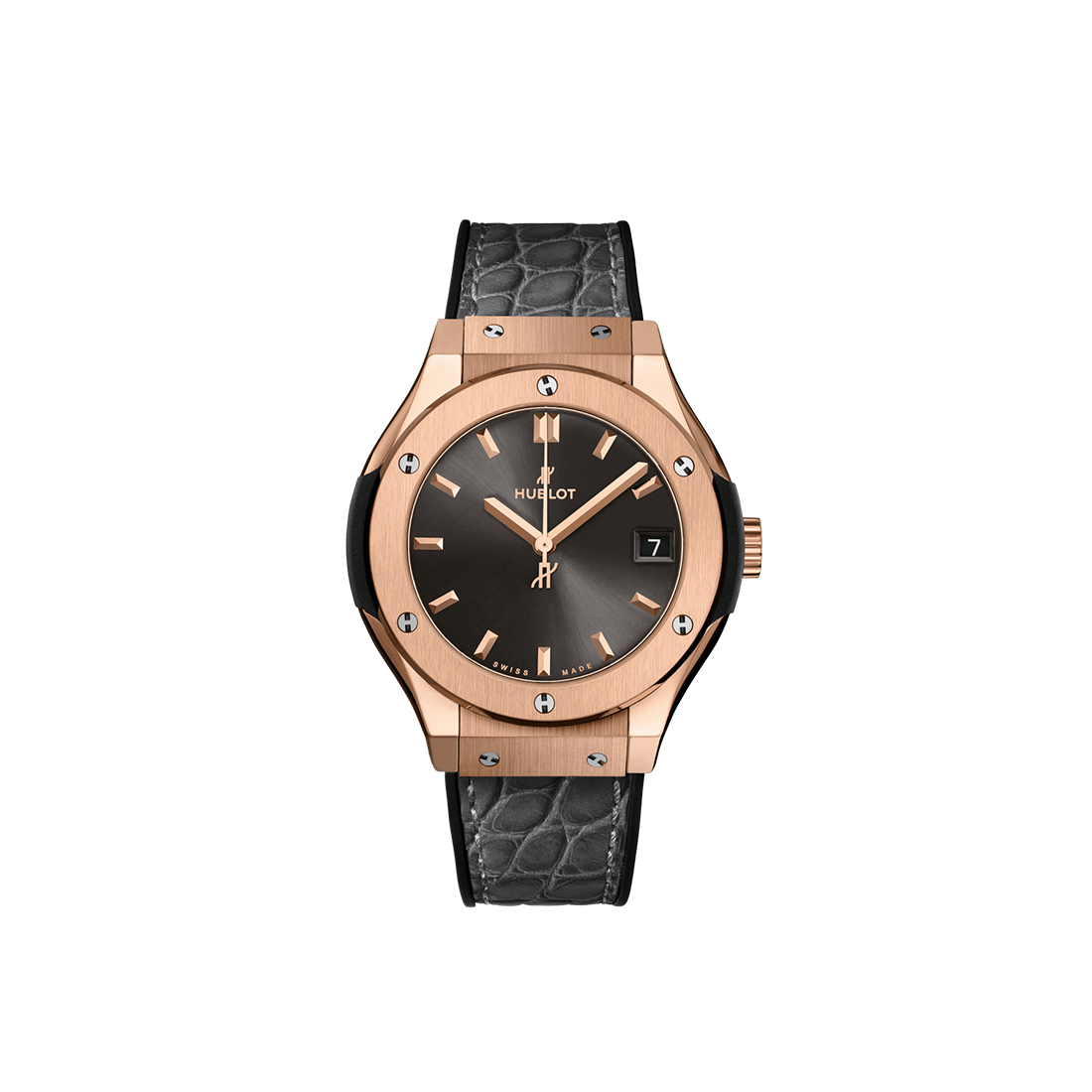 Hublot Classic Fusion Racing Grey King Gold Leather Strap 33 mm