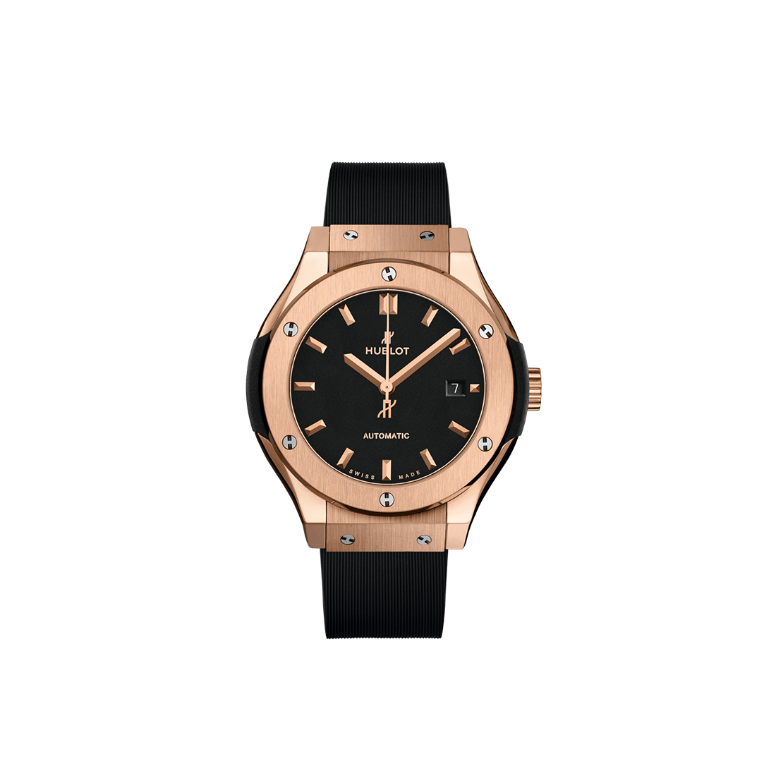 Hublot Classic Fusion Black King Gold Rubber Strap 33 mm
