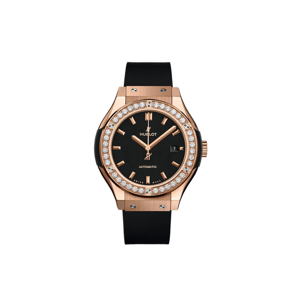 Hublot Classic Fusion Black King Gold Diamonds 33 mm