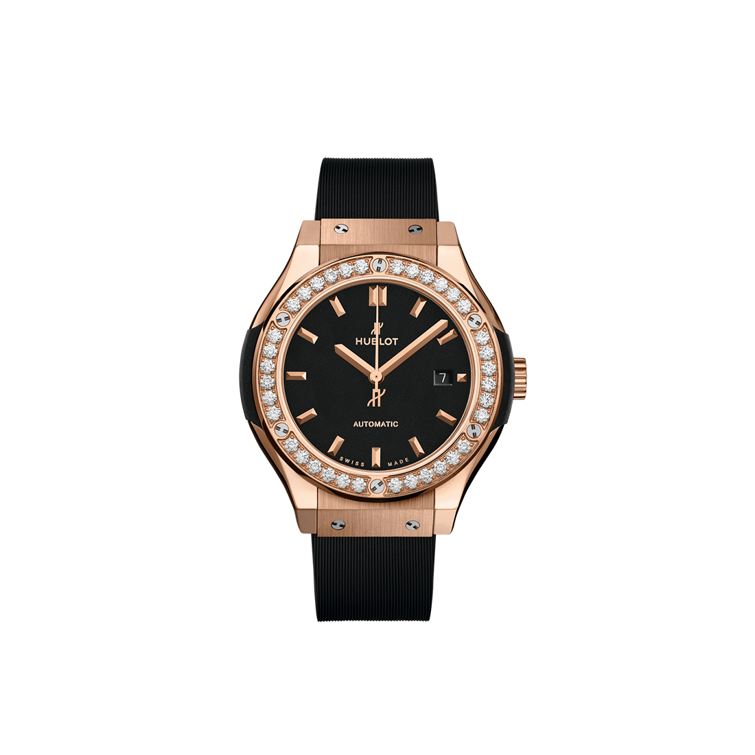Hublot Classic Fusion Black King Gold Diamonds 33 mm