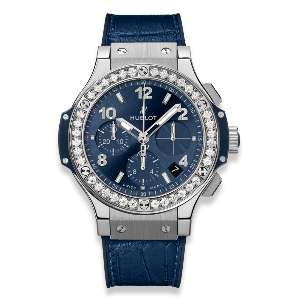 Hublot Big Bang Chronograph Steel Blue Diamonds 41mm