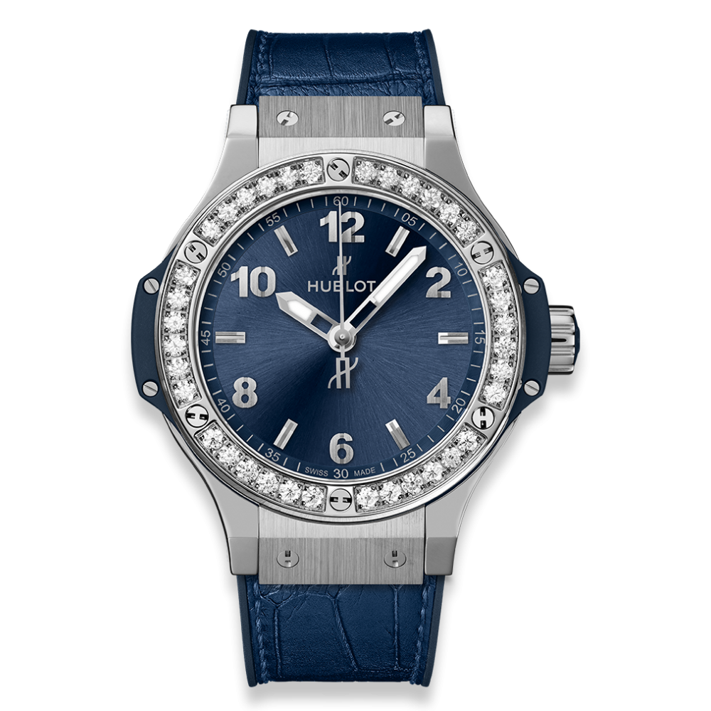 Hublot Big Bang Steel Blue Diamonds 38mm