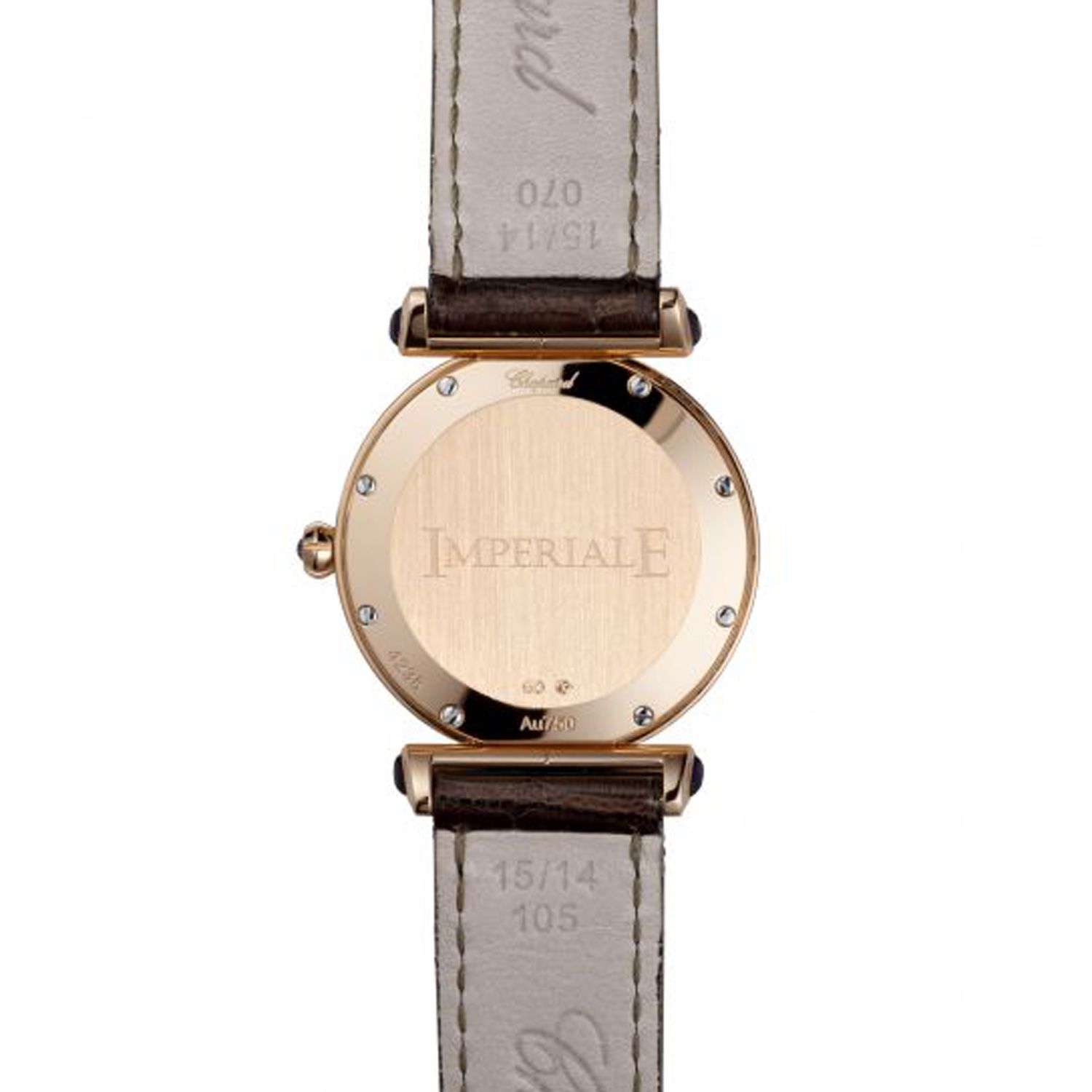 Chopard Imperiale Quartz Rose Gold Black Leather Strap 28mm