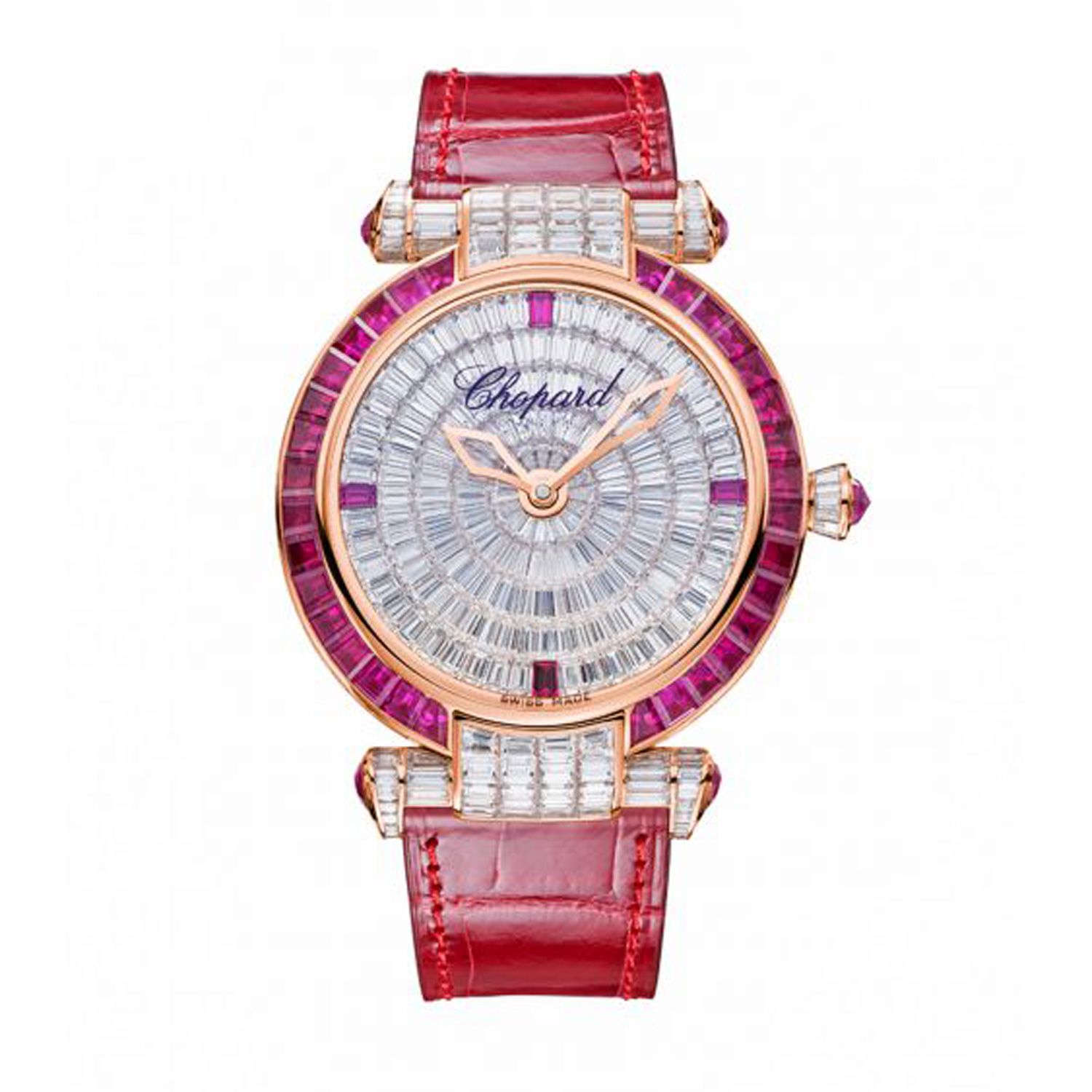 Chopard Imperiale Automatic Rubies - Diamond Rose Gold Red Leather 40mm