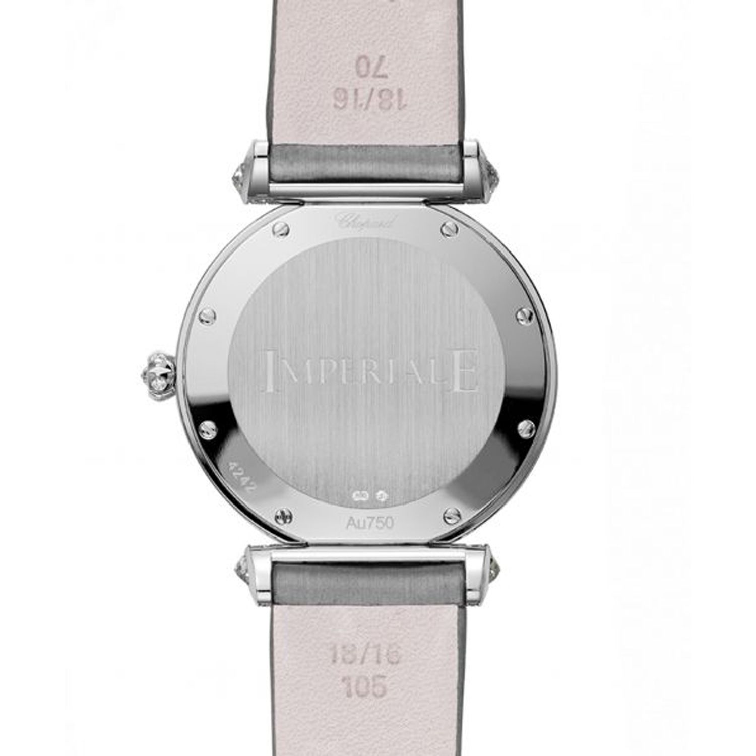 Chopard Imperiale Automatic Diamond White Gold Silver Strap MOP Dial 36mm