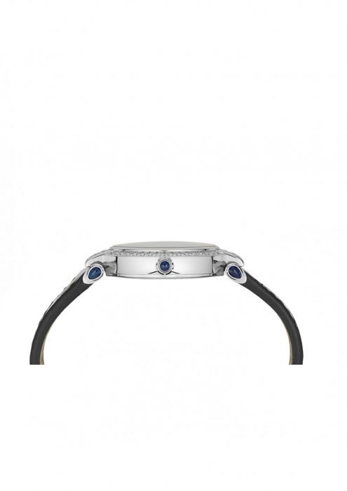 Chopard Imperiale Automatic Diamond White Gold Black Leather Strap 36mm