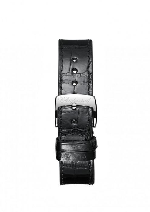 Chopard Imperiale Automatic Diamond White Gold Black Leather Strap 36mm