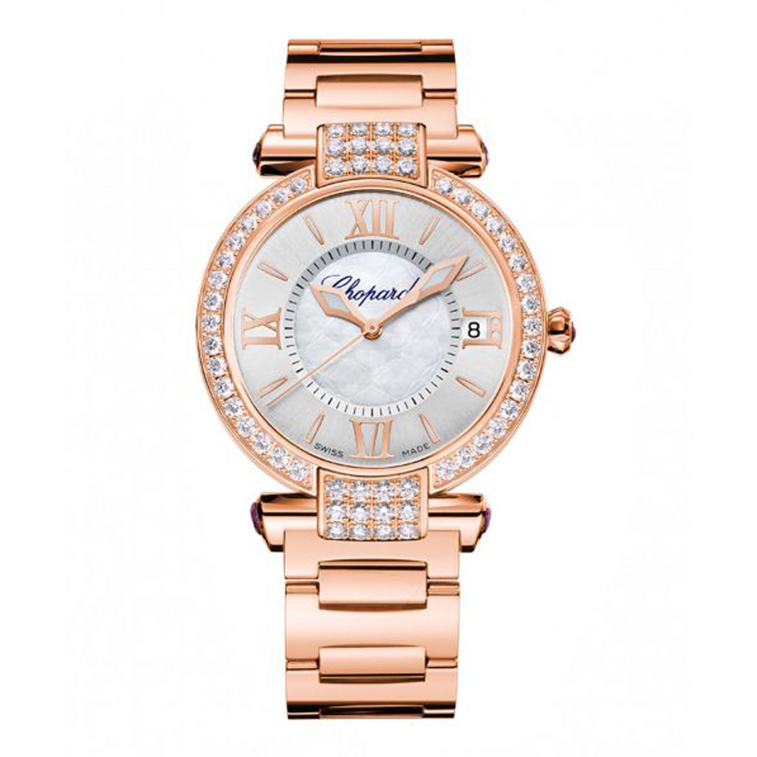 Chopard Imperiale Automatic Diamond Rose Gold Bracelet MOP Dial 36mm