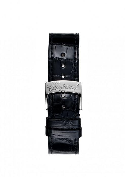 Chopard Imperiale Automatic Diamond Steel Black Leather Strap 40mm