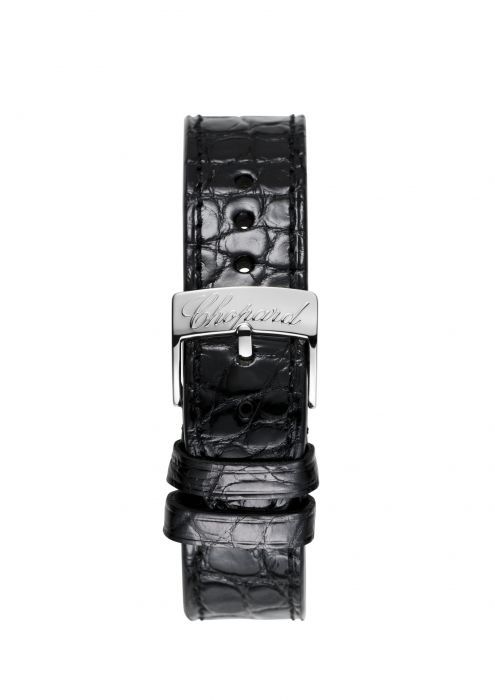 Chopard Imperiale Quartz Diamond Rose Gold - Steel Black Leather Strap 36mm