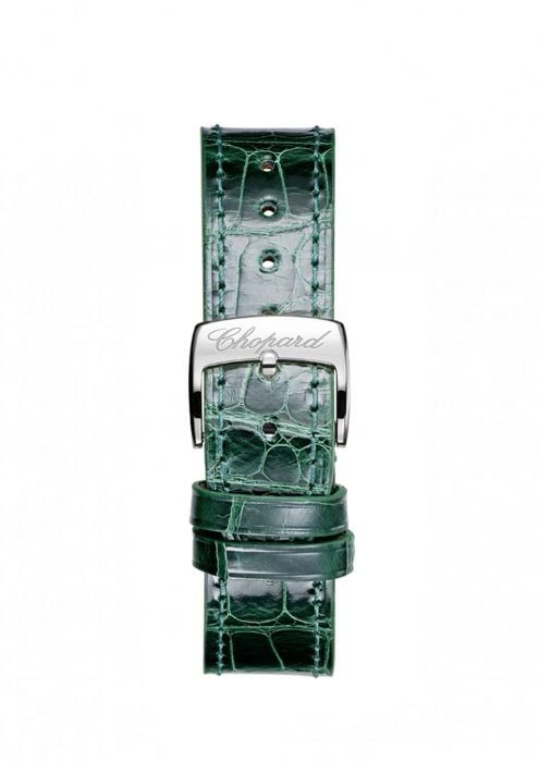 Chopard Imperiale Quartz Diamond Rose Gold - Steel Green Leather Strap 36mm