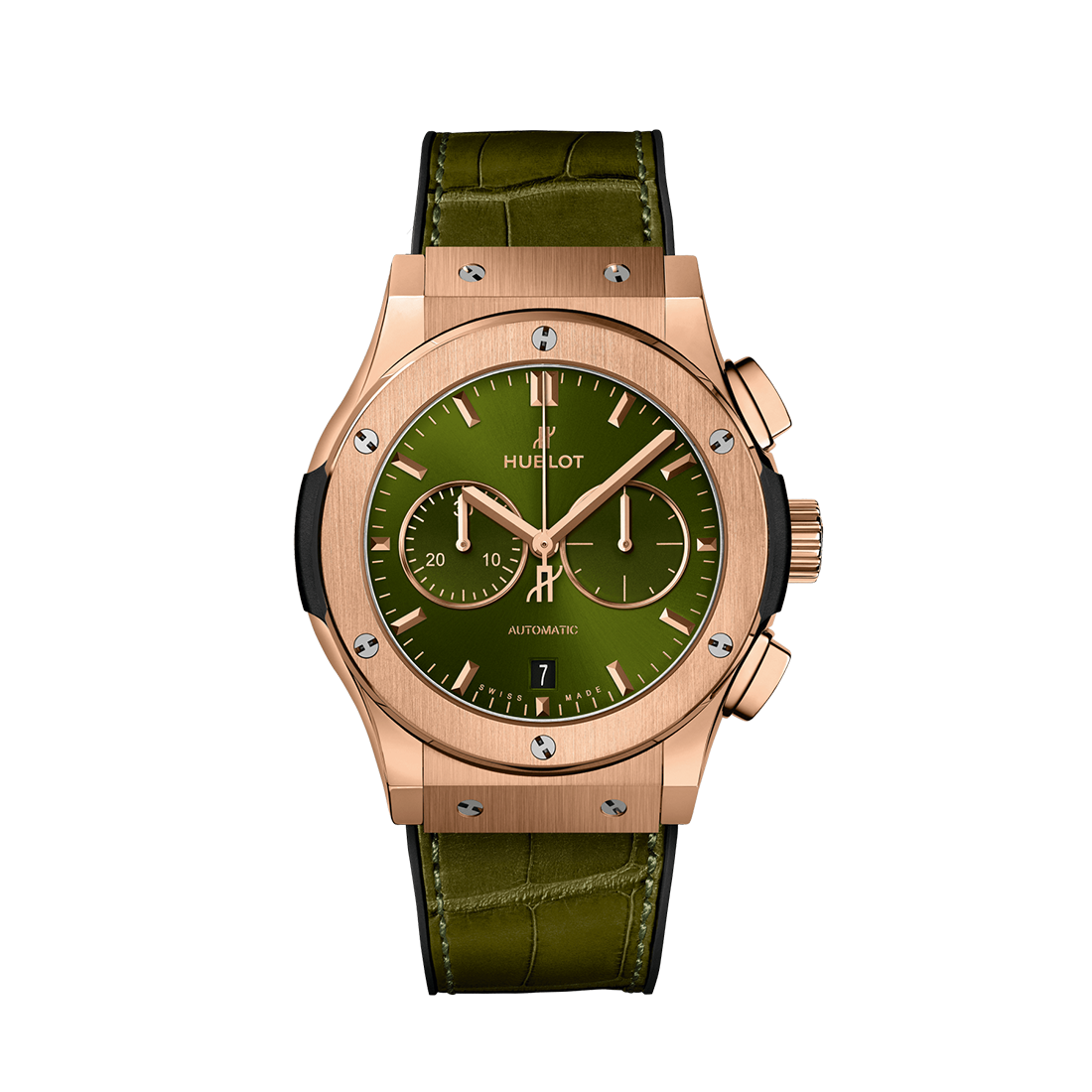Hublot Classic Fusion Chronograph King Gold Green