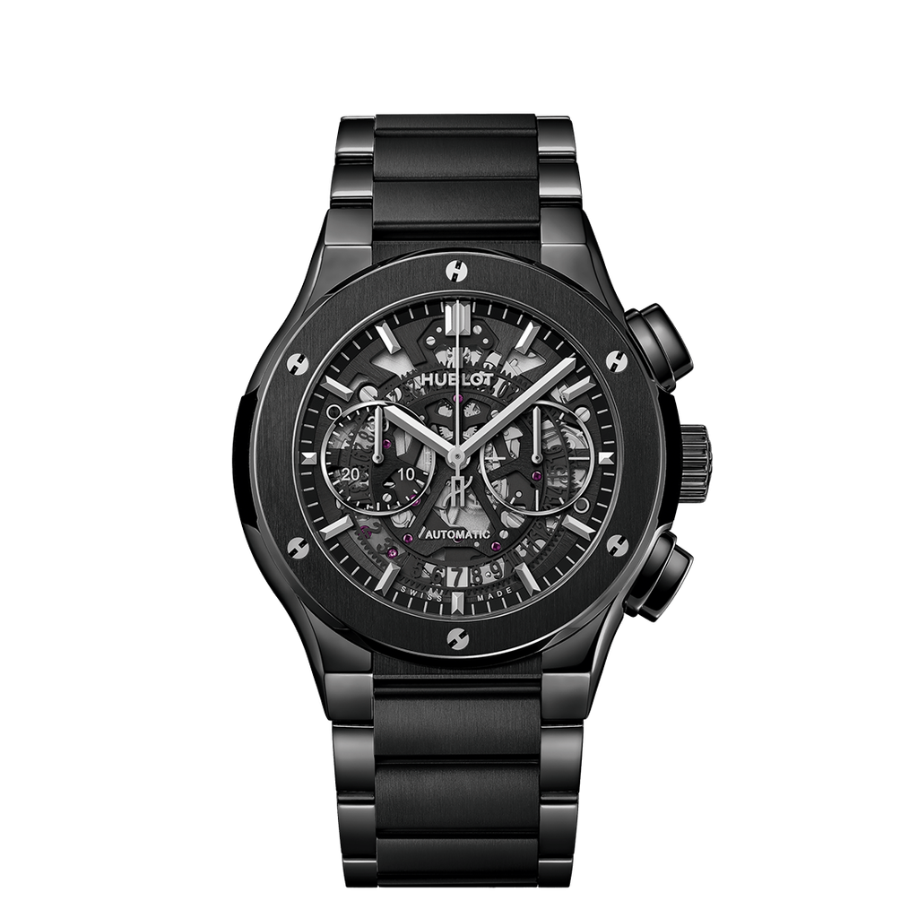 Hublot Classic Fusion Aerofusion Ceramic Bracelet Skeleton Chronograph
