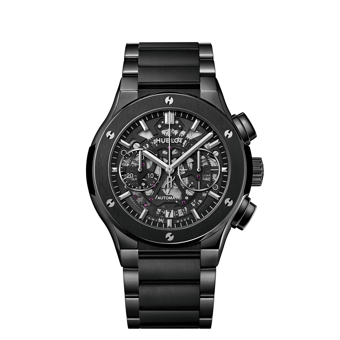 Hublot Classic Fusion Aerofusion Ceramic Bracelet Skeleton Chronograph