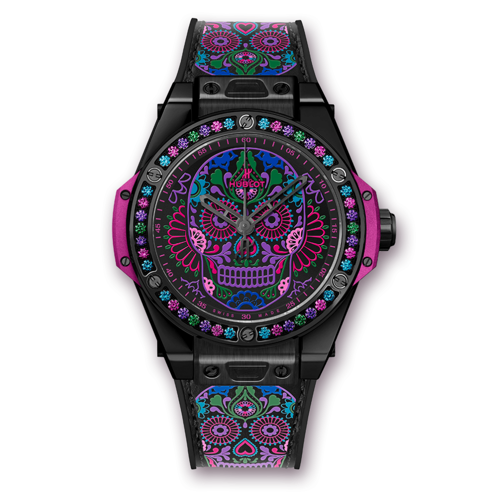 Hublot Big Bang One Click Calavera Catrina Black Ceramic 39mm