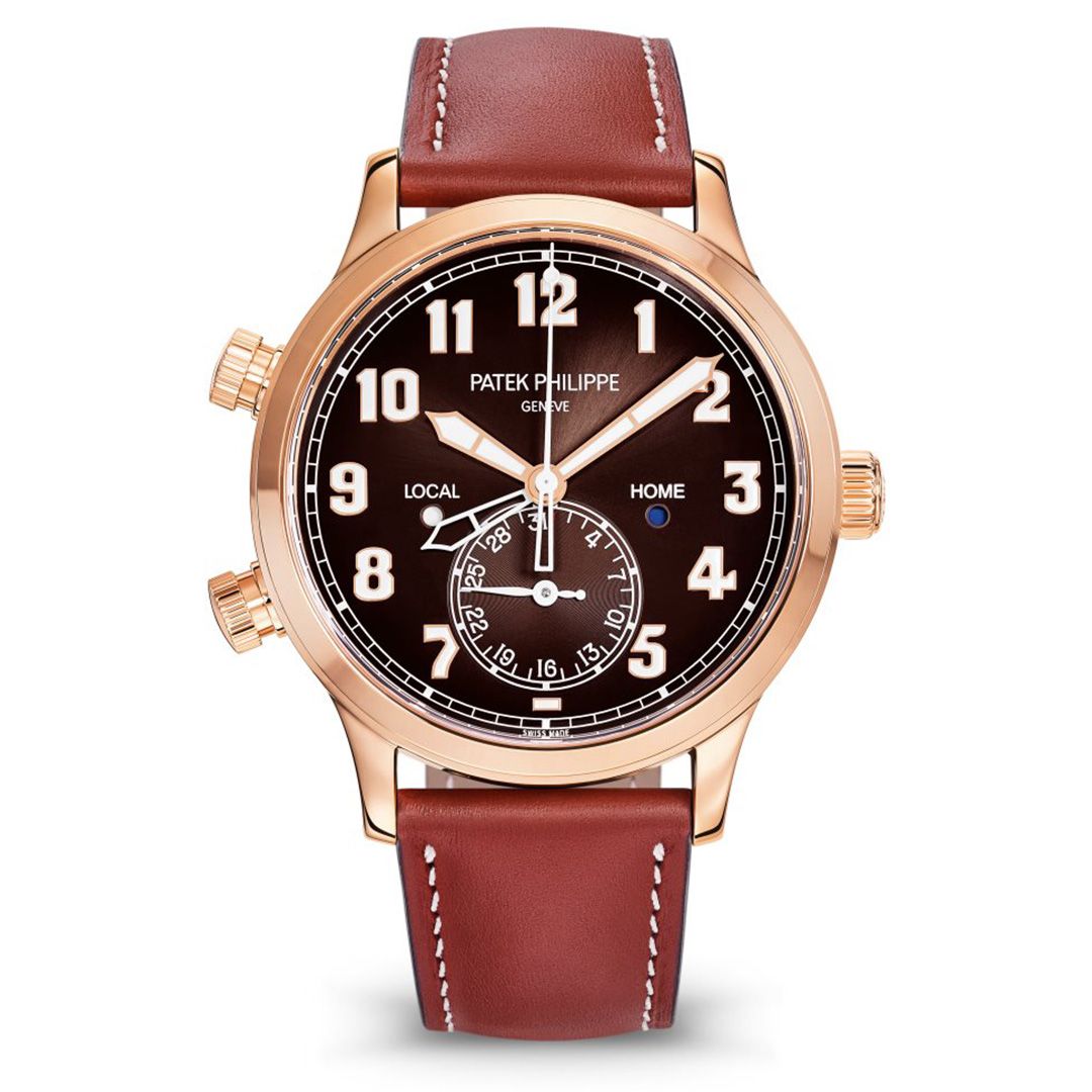 Patek Philippe Complications GMT Date 18k Rose Gold Watch 42mm