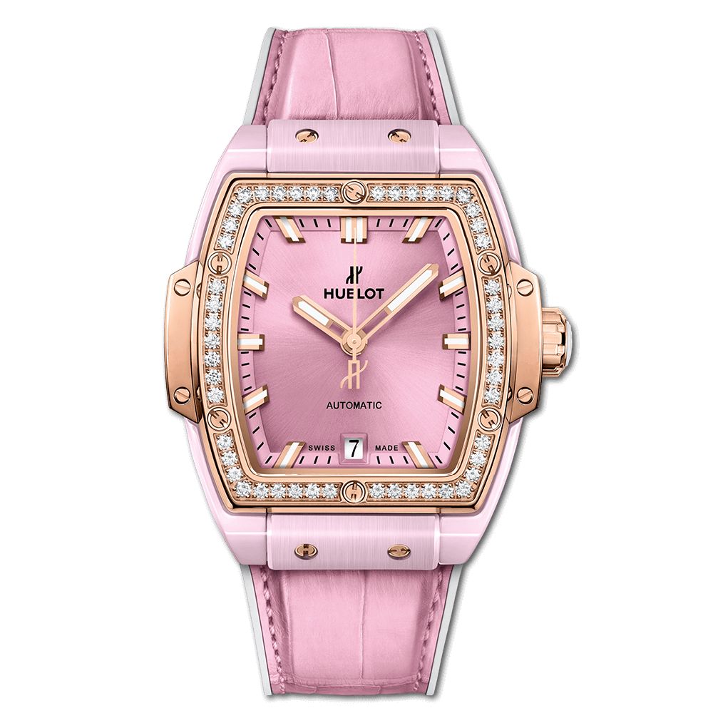 Hublot Spirit Of Big Bang Pink Ceramic King Gold Diamonds