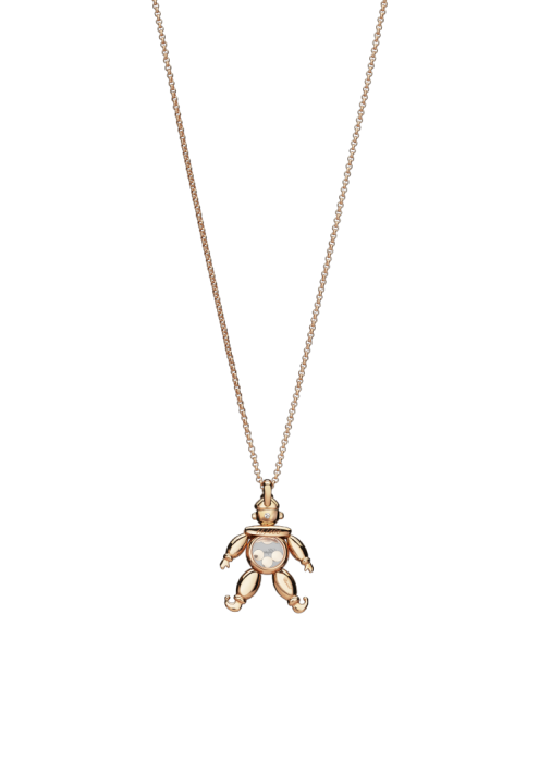 Chopard Happy Clown Pendant Rose Gold Diamond - Ruby