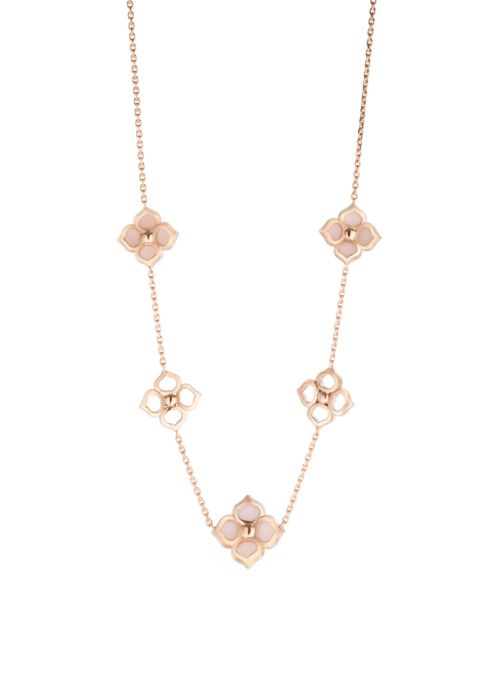 Chopard La Fleur Imperiale Necklace Rose Gold, Diamond and Pink Opal