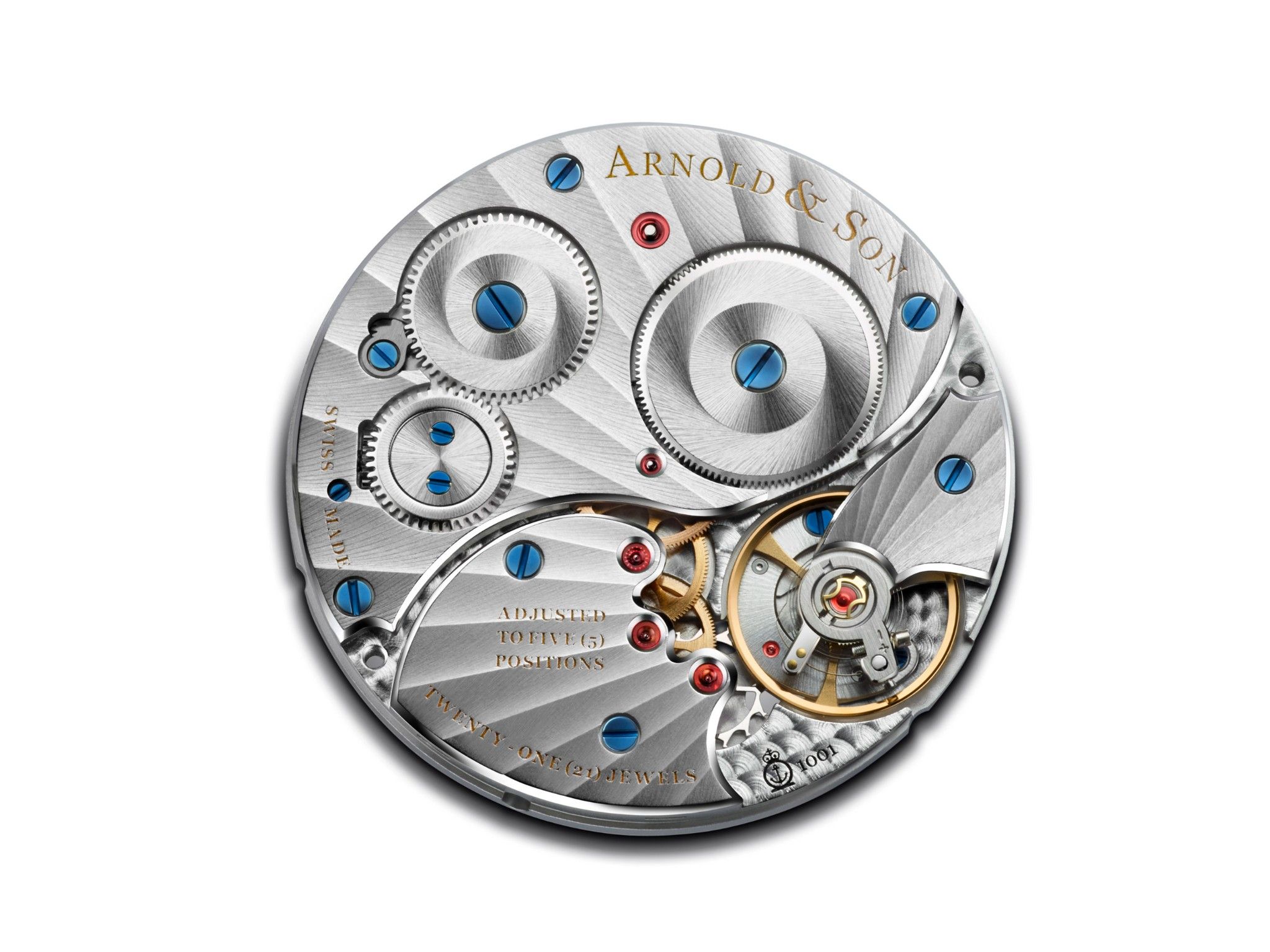 Arnold & Son Royal HMS1 Rose Gold Silver Guilloché Dial