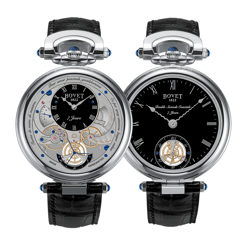Bovet Amadeo® Fleurier Complications Monsieur BOVET White Gold Black Dial 43mm