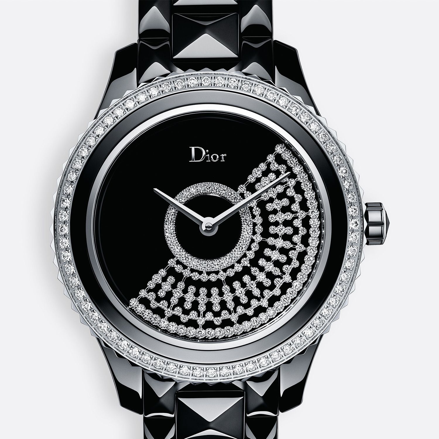 Đồng hồ nữ Dior Grand Bal résille Black Ceramic Ø 38mm