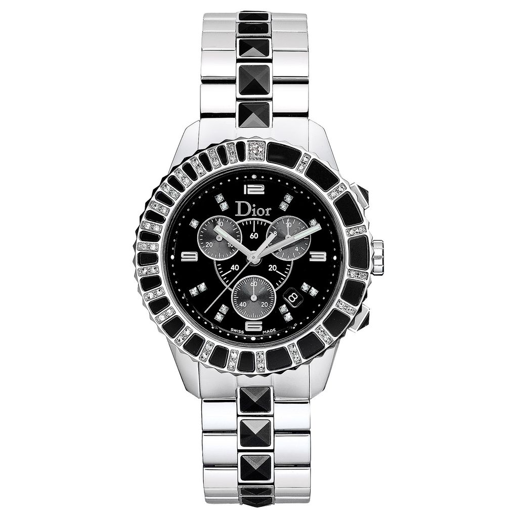 Đồng hồ nữ Dior Christal Black Sapphire & Diamond Chronograph Ø 38mm