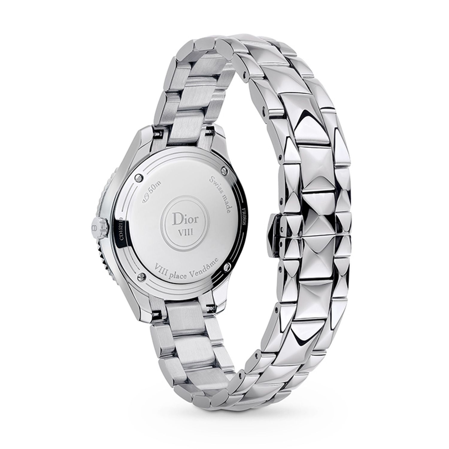 Đồng hồ nữ Dior VIII Montaigne Diamonds Steel Bracelet Ø 32mm