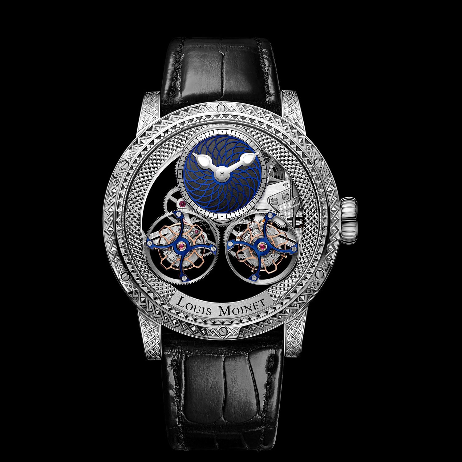 Đồng hồ nam Louis Moinet Dhofar 18k White Gold 47.4mm