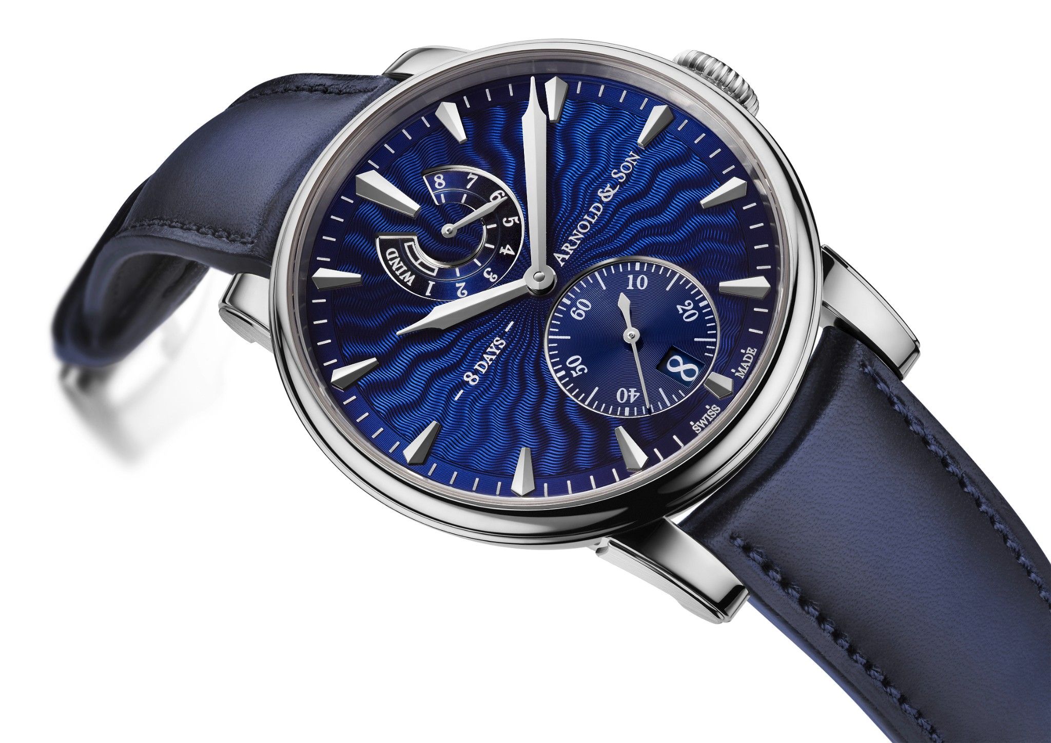 Arnold & Son Eight-Day Royal Navy Blue Dial