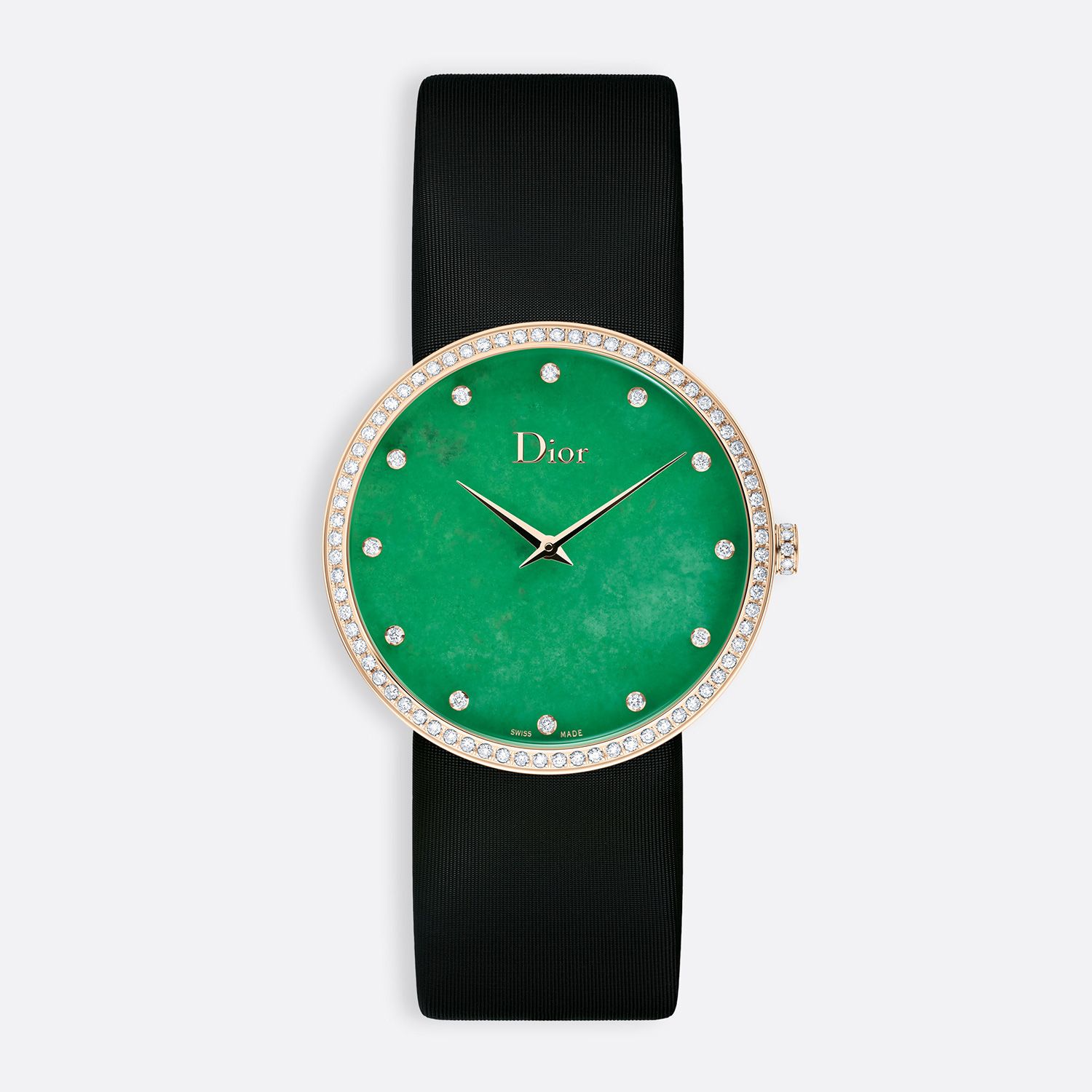Đồng hồ nữ La D de Dior Rose Gold Green Dial Ø 38mm