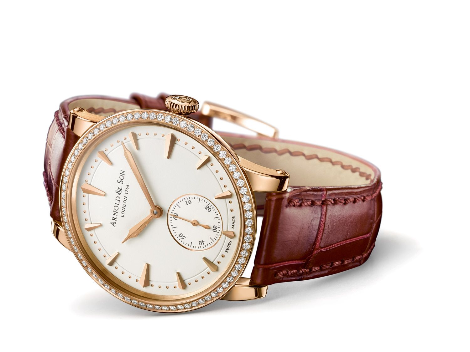 Arnold & Son Royal HMS Lady Set with Diamonds 34mm