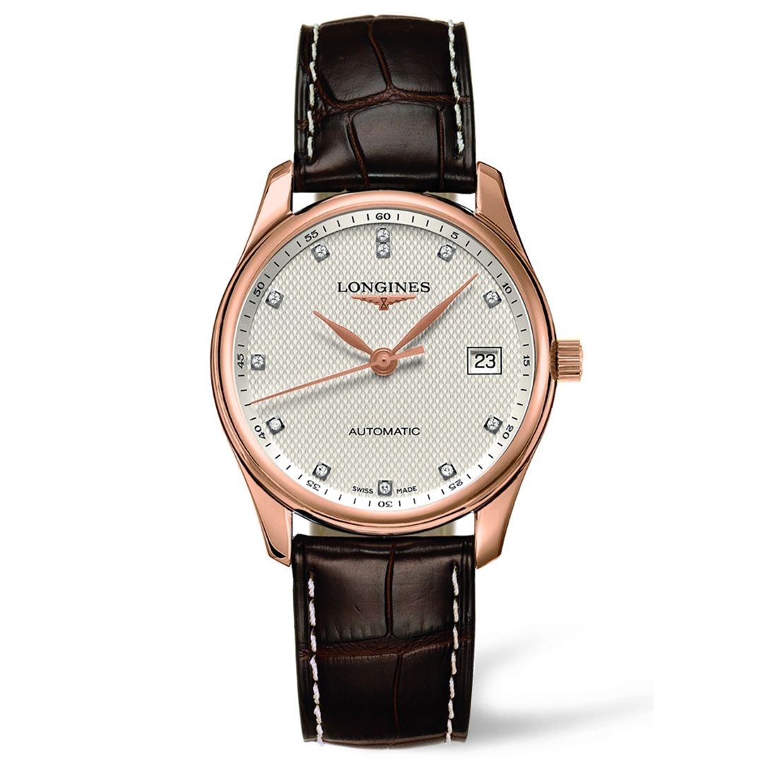 Đồng hồ nam Longines Master Automatic 18k Rose Gold Watch 36mm