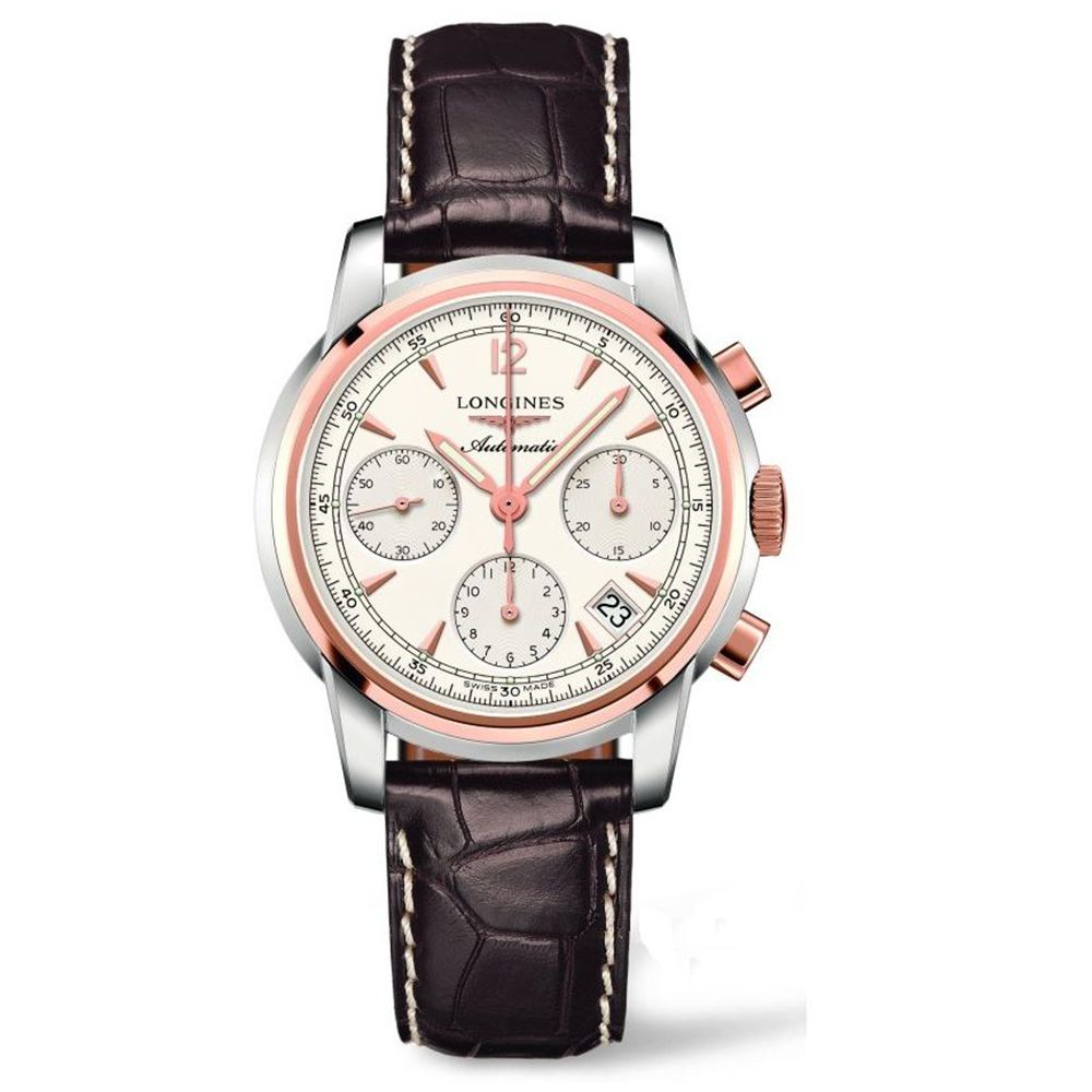 Đồng hồ nam Longines Saint Imier Chronograph 18k Rose Gold Watch 39mm