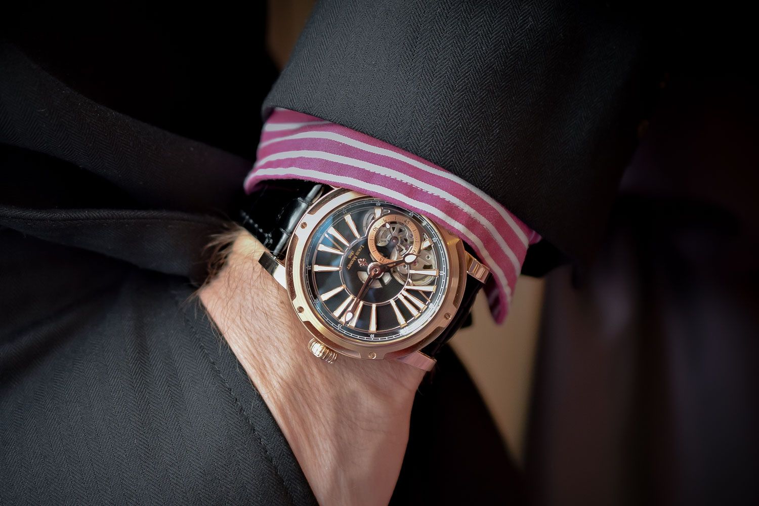 Đồng hồ nam Louis Moinet Metropolis Steel Blue Indexes 43.2mm