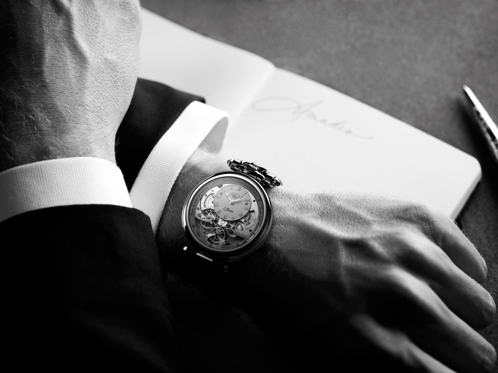 Bovet Amadeo® Fleurier Complications Monsieur BOVET White Gold White Dial 43mm