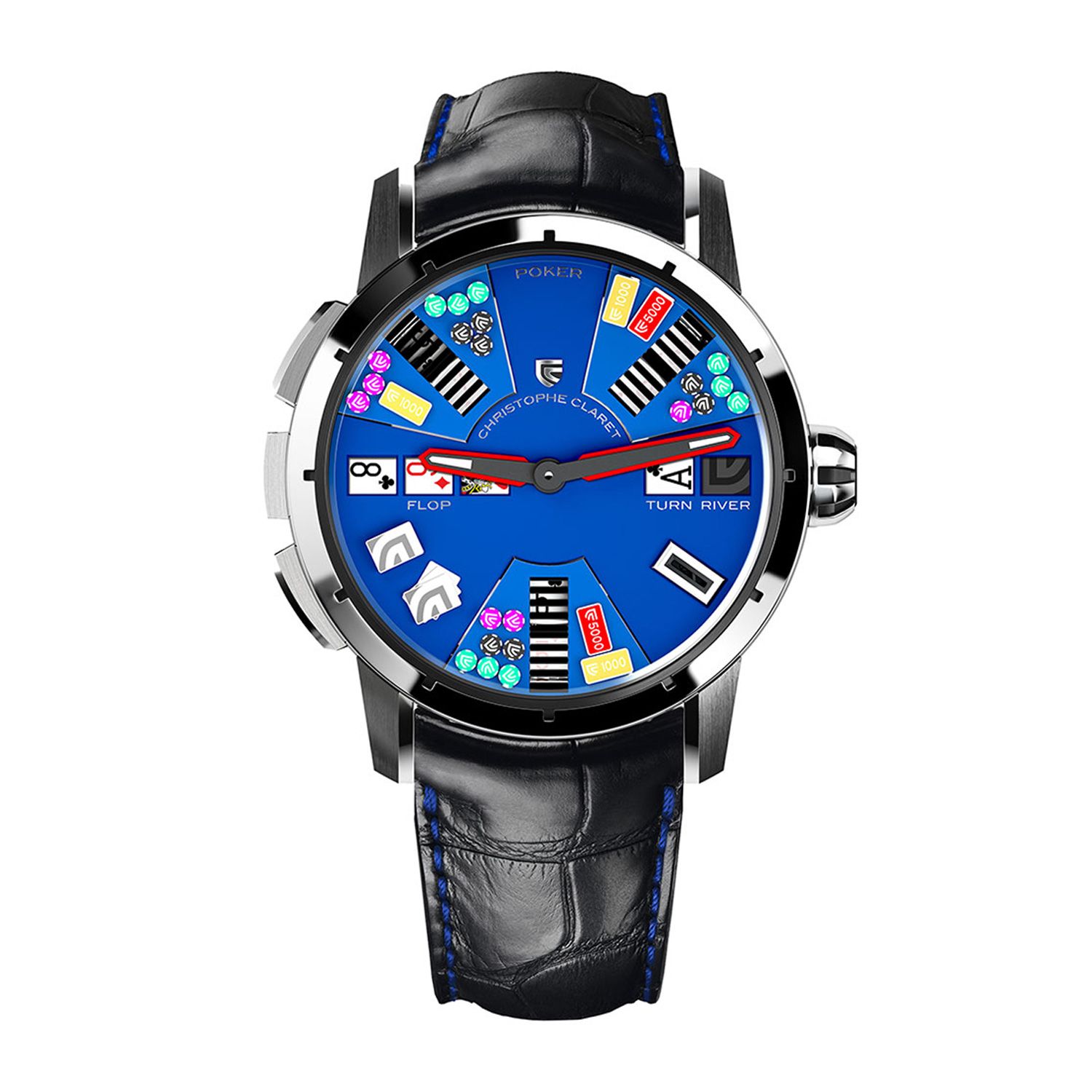 Christophe Claret Blue Poker Texas Hold’em Titanium