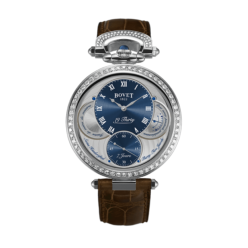 Đồng hồ nam Bovet 19Thirty Fleurier Blue Dial set with Diamonds 42mm