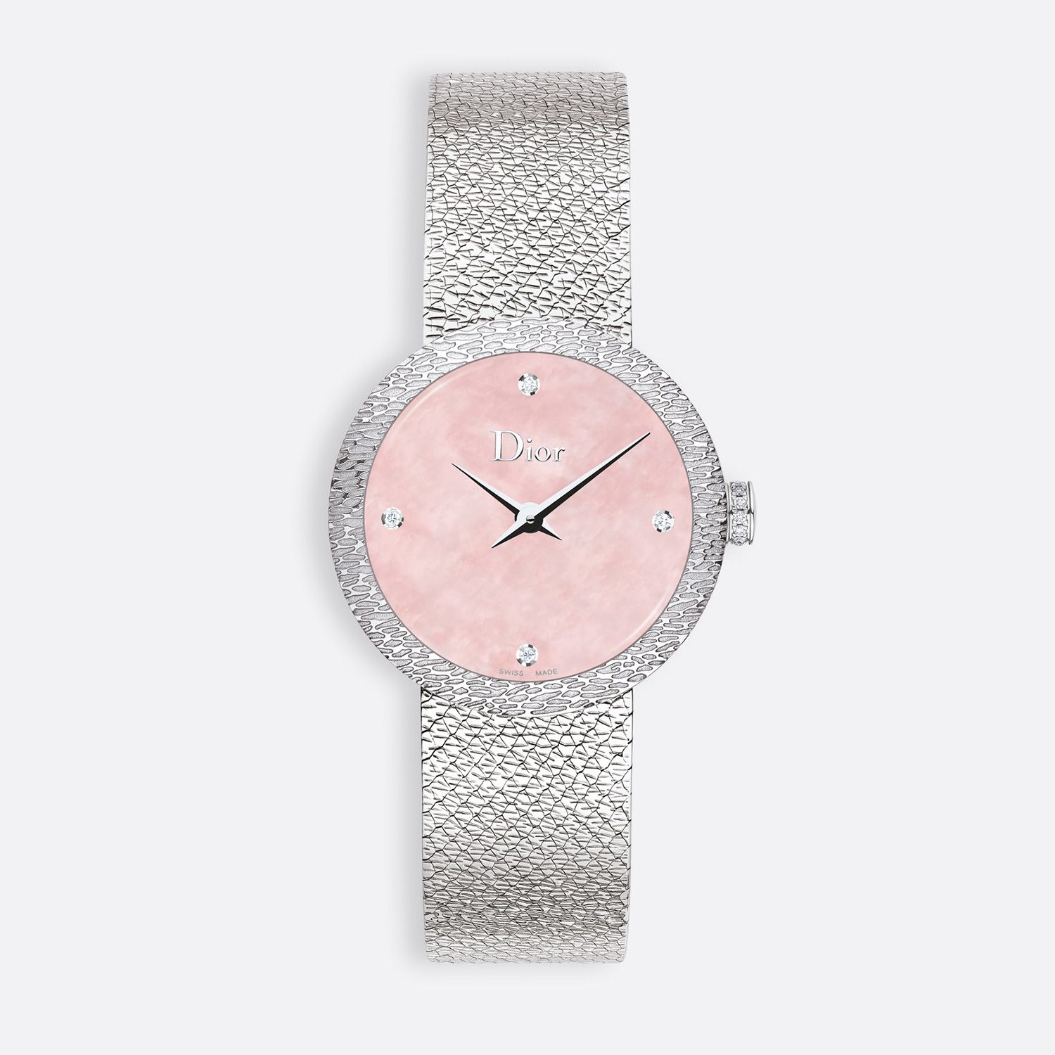 Đồng hồ nữ La D de Dior Satine Pink Dial Ø 25mm