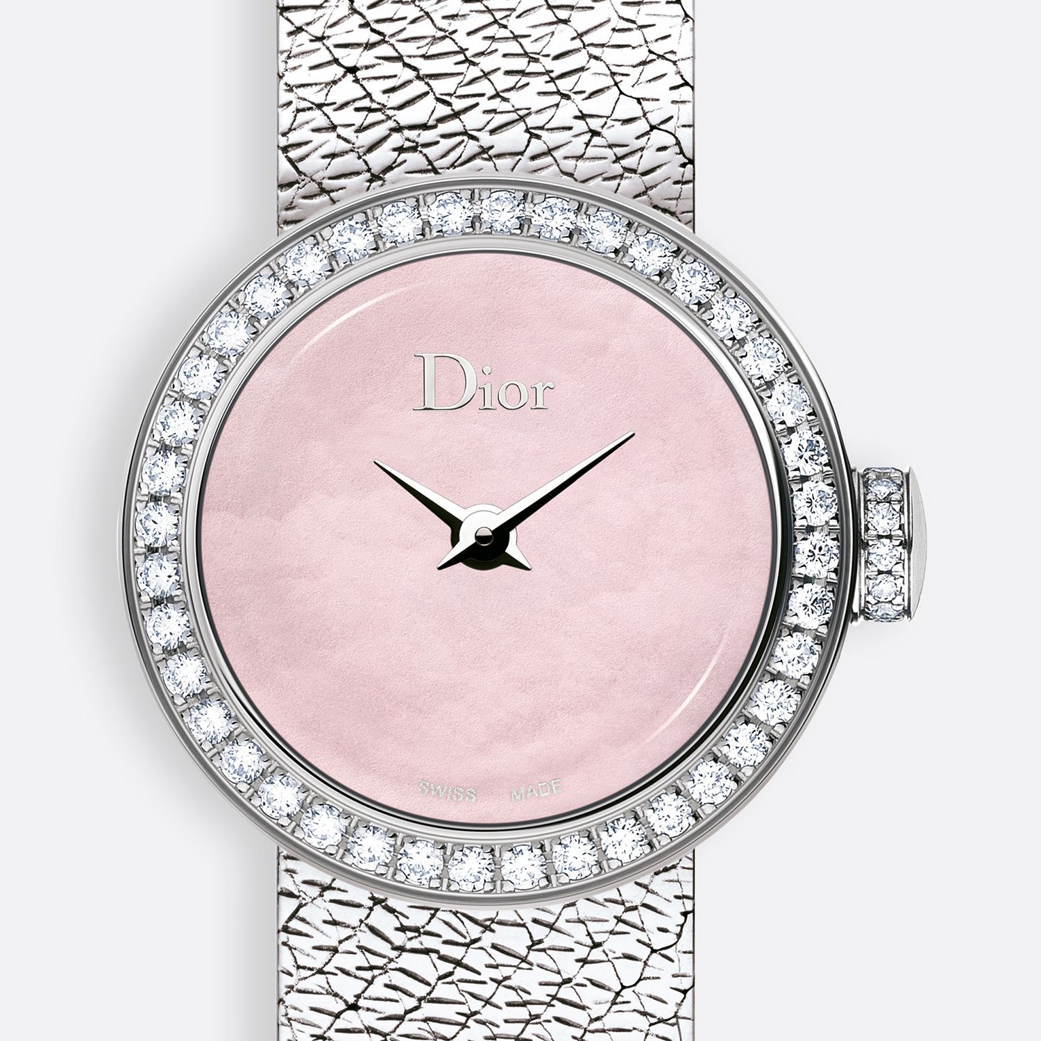 Đồng hồ nữ La D de Dior Mini Satine Pink Dial Ø 19mm