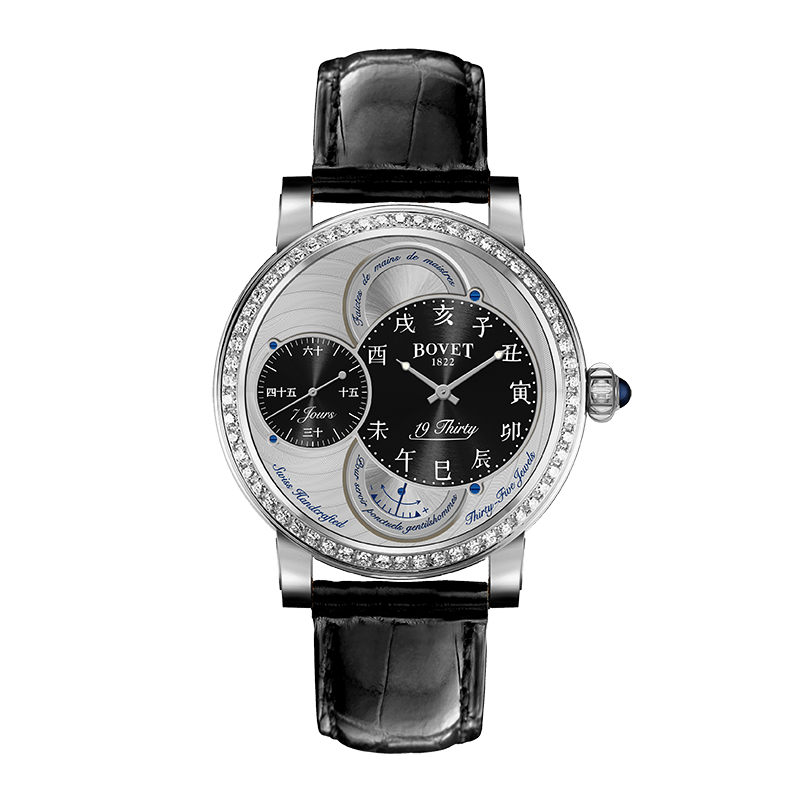 Đồng hồ nam Bovet 19Thirty Dimier Black Dial set with Diamonds 42mm