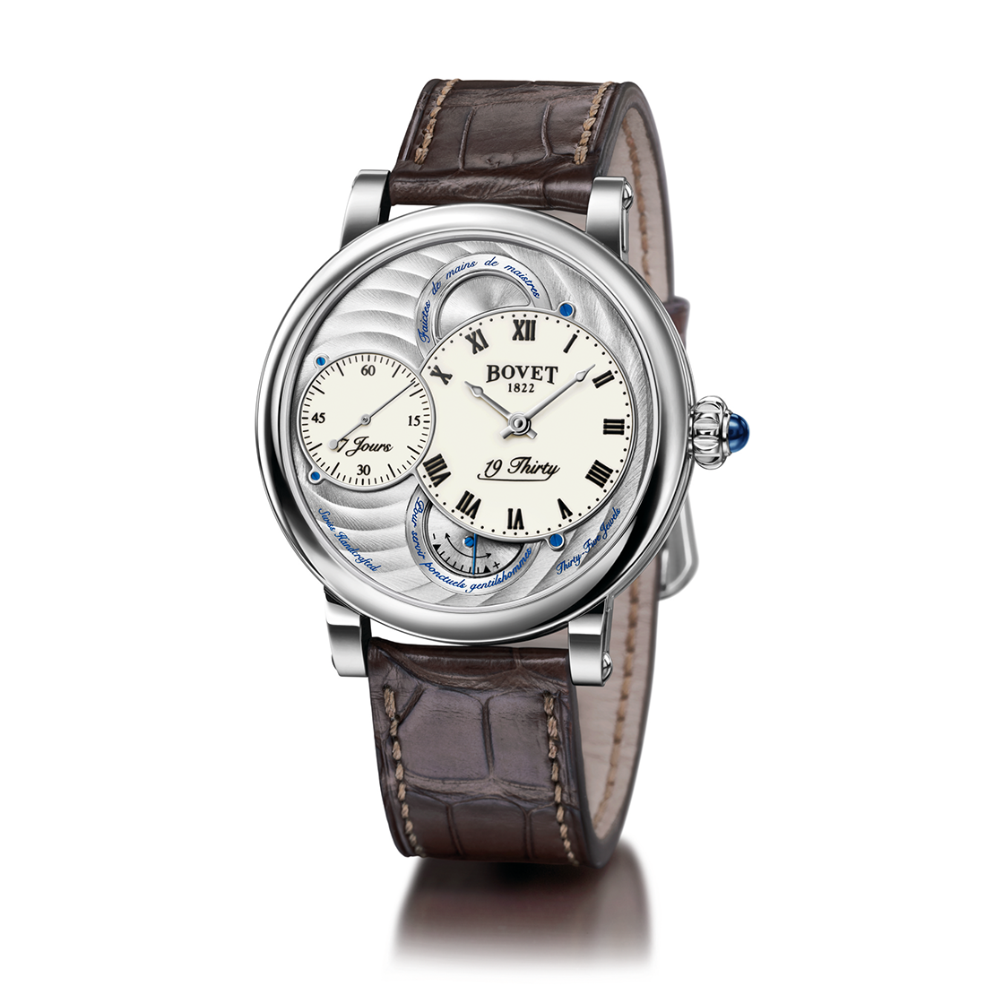 Đồng hồ nam Bovet 19Thirty Dimier White Dial 42mm