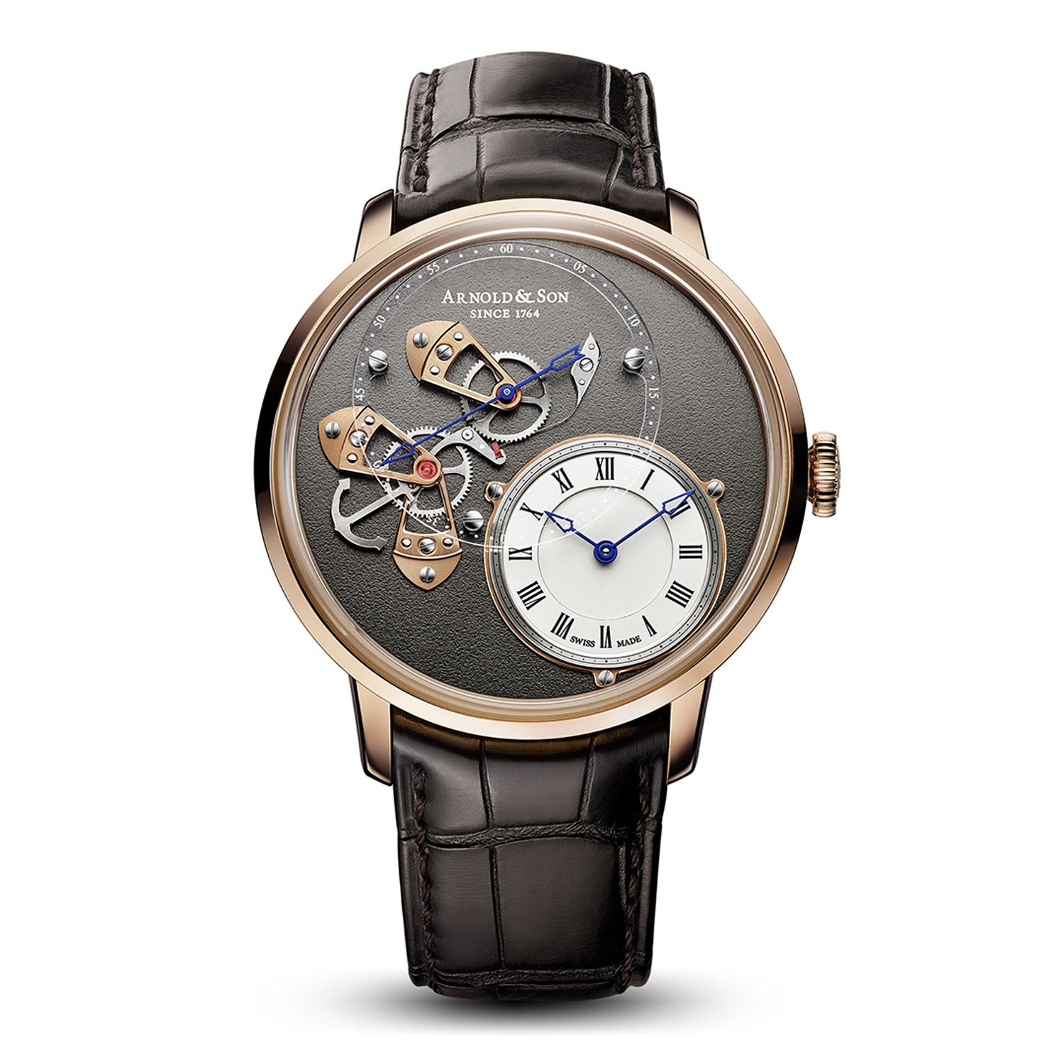 Arnold & Son Instrument DSTB 18k Gold Limited Edition 43.5mm