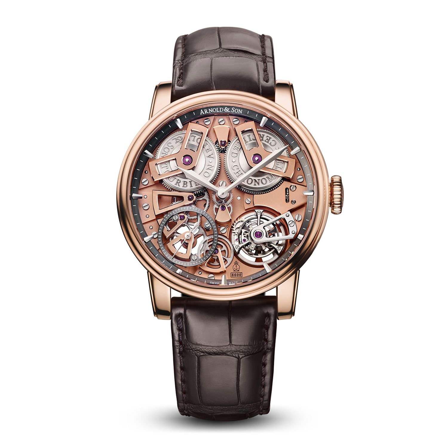 Arnold & Son Royal Tourbillon Chronometer No.36 Gold Dial Rose Gold