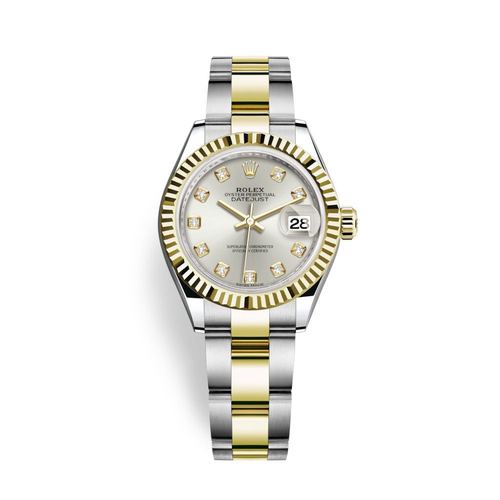 Rolex Lady-Datejust 28mm Stainless Steel and Yellow Gold 279173-0008