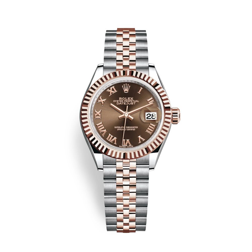 Rolex Lady-Datejust 28mm Stainless Steel and Everose Gold 279171-0009