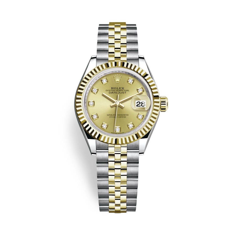Rolex Lady-Datejust 28mm Stainless Steel and Yellow Gold 279173-0011